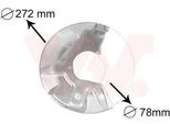 Van Wezel 5823371 - Oe 867615311B Piastra Di Ancoraggio, Asse Anteriore Sinistro Per Polo (80, 86C)