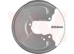 Van Wezel Parafango Disco Freno Per Fiat Punto (188) Posteriore Destro 1754374 Piastra Di Ancoraggio