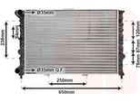 Van Wezel 01002029 - Oe 60651920 Radiatore, Raffreddamento Motore Per 156 (932)