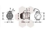 Van Wezel 0300K015 - Compressore Aria Condizionata Oe 4B0260805C Per A4 (8D), A6 (4B), Superb I (3U), Passat (3B)