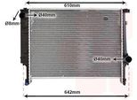 Van Wezel 06002132 - Radiatore Oe 17112227281, Raffreddamento Motore Per Z3 (E36), Serie 3 (E36)