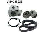 Skf Vkmc 35035 - Oe 31110 Plz D00 Pompa Dell'acqua E Guarnizione Di Tenuta Per Meriva (X03), Corsa C (X01), Combo Tour, Combo, Astra H
