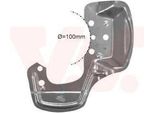 Van Wezel 3778371 - Oe 90375289 Piastra Di Ancoraggio, Asse Anteriore Sinistro Per Combo (71), Tigra (S93)