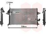 Van Wezel 37002294 - Oe 1300209 Radiatore, Raffreddamento Motore Per Astra G
