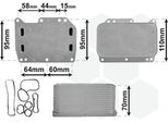 Van Wezel 43013704 Radiatore Dell'olio Motore Per Opel Movano B Furgone (X62) Movano B Bus (X62) Movano B Pianale / Telaio (X62) Per Renault Koleos