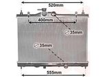 Van Wezel 13002338 - Oe 21410 1FD0A Radiatore, Raffreddamento Motore Per Juke (F15)