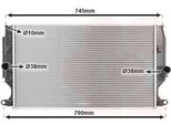 Van Wezel 53002402 - Oe 16400 0R030 Radiatore, Raffreddamento Motore Per Auris (E15), Auris (E18), Avensis (T27), Verso (R2)