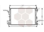 Van Wezel 37002395 - Oe 1300251 Radiatore, Raffreddamento Motore Per Signum (Z03), Vectra C (Z02)