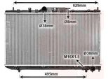Van Wezel 53002324 Radiatore Acqua Radiatore Motore Per Toyota Avensis Estate (T22) Avensis (T22) Avensis Liftback (T22)