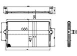 Mahle Ci 518 000S - Intercooler Oe 8649471 Per S60 I (384), S80 I (184), V70 Ii (285), XC70 (295)