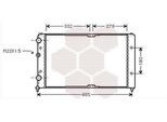 Van Wezel 58002191 Radiatore Acqua Radiatore Motore Per Vw Caddy Ii Furgone (9K9A) Polo Classic (6V2) Polo Variant (6V5) Caddy Ii Estate (9K9B)