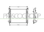 Prasco RN322R010 - Radiatore Oe 7700436916, Raffreddamento Motore Per Clio Ii, Thalia I (Lb)