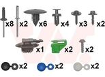 Van Wezel Kit Di Montaggio Paraurti Kit Di Montaggio 4328794 Anteriore Per Renault ScÉNic Ii (JM0/1)
