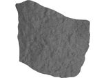 Set Di 4 Gradini Bepco, Pietra Naturale In Gomma Riciclata, 53 X 45 X 1,8 Cm, Grigio