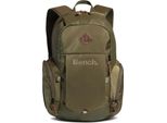 Bench. Zaino Con Scomparto Per Laptop Backpack Olive Green Verde Scuro