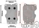 Van Wezel 09013701 Radiatore Dell'olio Motore Per Ford Focus Iii Station Wagon Kuga Mk2 (DM2) Mondeo Iv Station Wagon (BA7) Focus Ii Hatchback (Da, Hcp, Dp) Focus Ii Station Wagon
