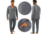 Sesto Senso - Pigiama - Blu Navy - Maniche Lunghe - 100% Cotone