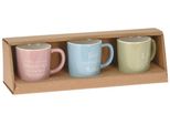Set Di Tazze 330ML 3 Pezzi Assortiti