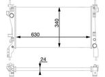 Mahle Cr 1122 000S - Radiatore Oe 1330Y4, Raffreddamento Motore Per Nemo, Doblo, Fiorino, Qubo, Bipper (Aa), Bipper Tepee
