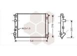 Van Wezel 43002302 Radiatore Radiatore Acqua Radiatore Motore Per Renault Clio Ii (BB0/1/2, CB0/1/2) Kangoo (KC0/1) Clio Ii Kasten (SB0/1/2) Thalia I (Lb)