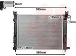 Van Wezel 15002008 - Oe 214100078R Radiatore, Raffreddamento Motore Per Duster, Lodgy, Logan, Dokker, Sandero, Captur I (H5, J5), Clio Iv