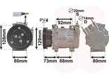 Van Wezel 1501K705 7V16 Climatizzatore Compressore Climatizzatore Pag 46 R134A Per Renault Logan I Station Wagon (Ks) Logan I (Ls) Per Dacia Logan Mcv (Ks)