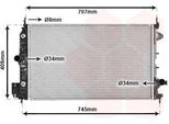 Van Wezel 37002388 - Radiatore Oe 51770420, Raffreddamento Motore Per Croma, Signum (Z03), Vectra C (Z02)