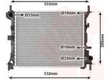 Van Wezel 18002263 - Oe 1061185 Radiatore, Raffreddamento Motore Per Focus (Dnw), Focus (Daw, Dbw), Focus (Dfw)
