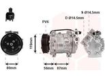 Van Wezel 1800K393 - Compressore Aria Condizionata Oe 1465439 Per Focus Ii, Focus C-Max (DM2), V50 (545), S40 Ii (544)