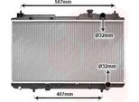 Van Wezel 25002175 - Oe 19010 P3F 004 Radiatore, Raffreddamento Motore Per CR-V I (Rd)