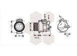 Van Wezel 3000K476 Condizionatore D'aria Compressore Climatizzatore Pag 46 R134A Adatto Per MERCEDES-BENZ Classe E Berlina (W211) Classe C Berlina (W203) Clk (C209)
