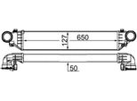 Mahle Ci 343 000S - Oe 203 500 00 00 Intercooler Per Classe C (S203), Classe C (W203), Classe C (CL203), Classe Clc (CL203), Clk (C209), Clk (A209), Slk (R171)