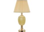 Lampe Da Tavolo Mauro Ferretti E27 Ø 30X55 Cm Oro Panna