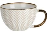 Collezione Siaki Curamic Cup Queen 460 Ml Modello 3 In Ceramica Oro Bianco 7,6 Cm X 15 Cm X 11,6 Cm