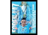 Manchester City Fc - Poster Incorniciato "Foden 2024"" PM10552 (40 Cm X 30 Cm) (Colorato)"