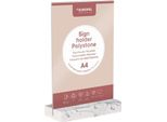 Europel 351020 Supporto Da Tavolo Europel, Din A4 Verticale, Polipropilene Bianco