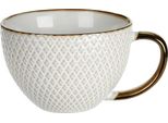 Collezione Siaki Ceracic Cup Queen 460 Ml Modello 2 In Ceramica Oro Bianco 7,6 Cm X 15 Cm X 11,6 Cm