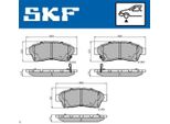 Set Pastiglie Freno Anteriori Skf Per Toyota Corolla Liftback (E11) Vkbp 80638 A