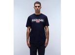 T-Shirt Napapijri S-Aylmer-S Da Uomo Blu Marine