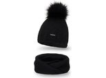 Pamami Donna Set Invernale Javid Nero Taglia Unica