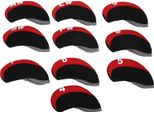 10Pcs/Set In Pelle Golf Club Iron Head Covers Putter Covers Set