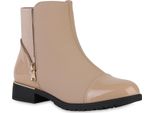 Van Hill Stivaletti Classici Leggermente Foderati Da Donna Scarpe Con Cerniera 840503, Colore: Beige, Taglia: 37