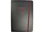 West Ham United Fc - Taccuino "Premium"", Stemma, A5 BS4542 (Taglia Unica) (Nero/Rosso)"