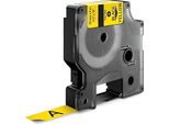 Nastro Compatibile Dymo 18432 Rhino - Nylon - 12 Mm X 5,5 M - Stampa Nera/Supporto Giallo KP36488