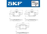 Set Pastiglie Freno Posteriori Skf Per Ford Focus Iii Vkbp 90851 A