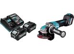 Makita Ga 044 GM201 Smerigliatrice Angolare A Batteria 40 V Max. 125 Mm X-LOCK Brushless + 2X Batteria Ricaricabile 4,0 Ah + Caricabatterie
