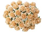 Rosen Aperto 15 Mm 50 Pezzi Fiori Di Carta Di Gelso Per Scrapbooking, Beige