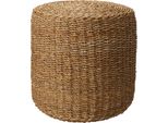 Home&Styling Pouf Rotondo Naturale Ø40X38 Cm In Seagrass