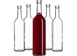 Bottiglie Da Vino Kadax 750Ml, 10 Pezzi, Bottiglie Di Vetro Vuote Senza Tappo Per Vino, Liquori E Alcolici, Bottiglie Da Riempire, Bottiglie Da Liquore In Vetro, Trasparenti