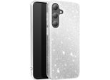 Avizar, Custodia In Silicone Scintillante Per Samsung S24 / S25 - Ultrasottile E Antiurto, Argento